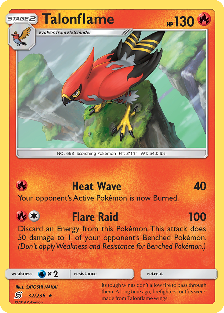 Talonflame (32/236) [Sun & Moon: Unified Minds] | Tables and Towers