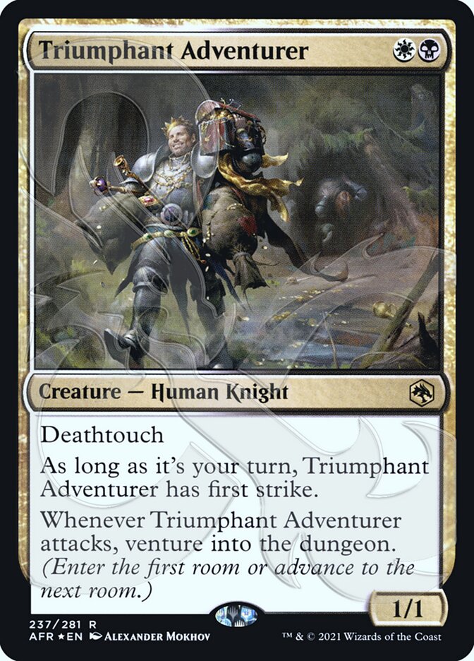 Triumphant Adventurer (Ampersand Promo) [Dungeons & Dragons: Adventures in the Forgotten Realms Promos] | Tables and Towers