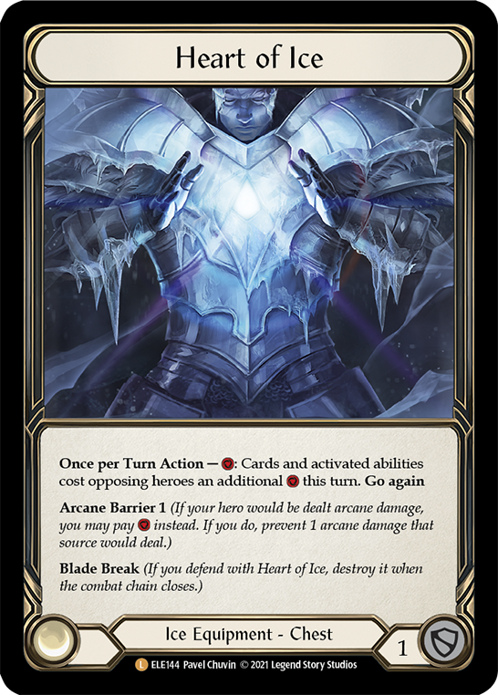 Heart of Ice [ELE144] (Tales of Aria)  1st Edition Cold Foil | Tables and Towers