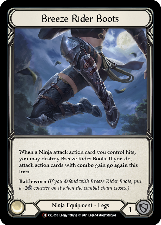 Breeze Rider Boots [U-CRU053] (Crucible of War Unlimited)  Unlimited Rainbow Foil | Tables and Towers