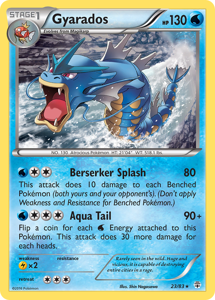 Gyarados (23/83) [XY: Generations] | Tables and Towers