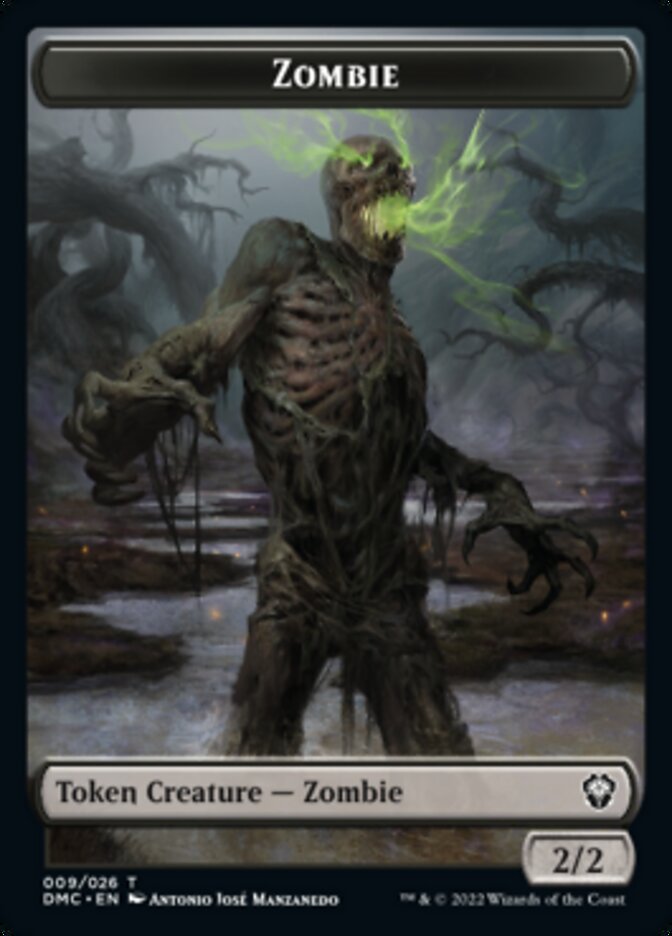 Phyrexian // Zombie Double-Sided Token [Dominaria United Tokens] | Tables and Towers