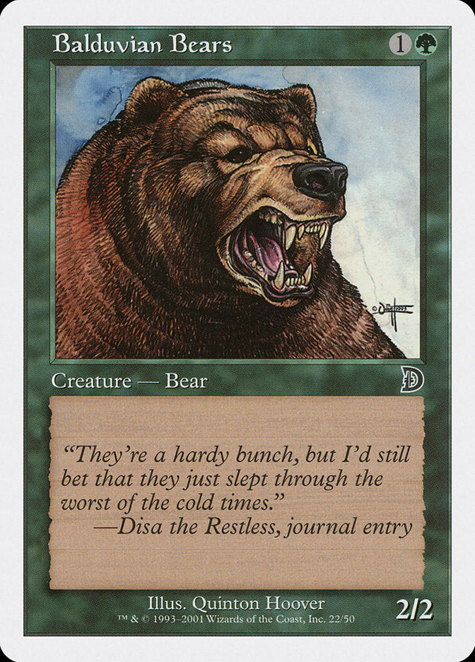 Balduvian Bears [Deckmasters] | Tables and Towers