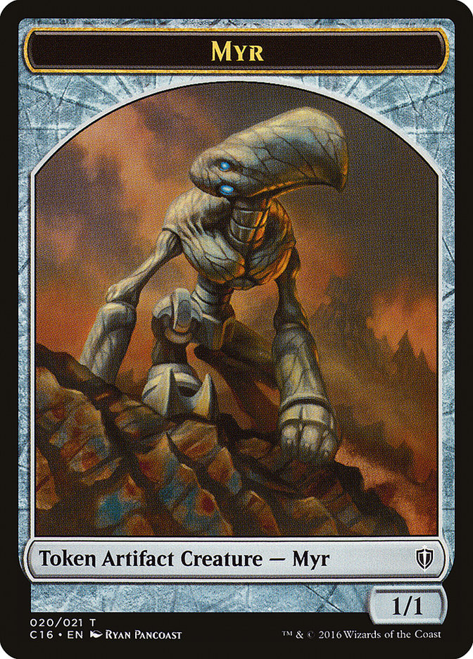 Myr // Bird (002) Double-Sided Token [Commander 2016 Tokens] | Tables and Towers