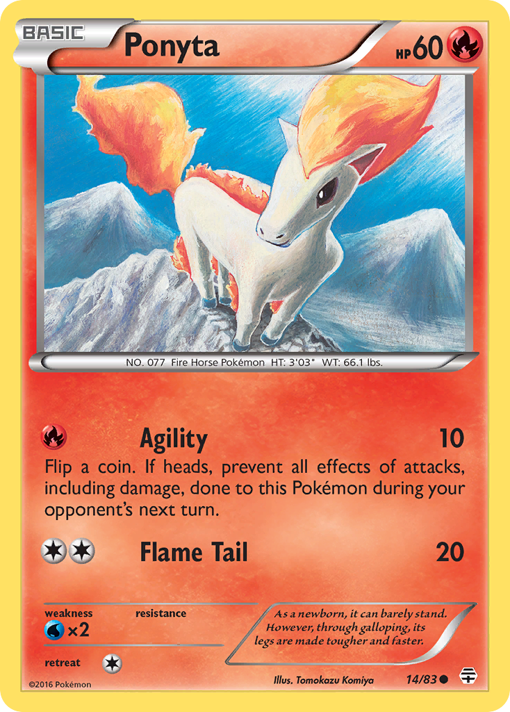 Ponyta (14/83) [XY: Generations] | Tables and Towers