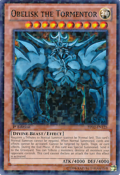 Obelisk the Tormentor [BP02-EN125] Mosaic Rare | Tables and Towers