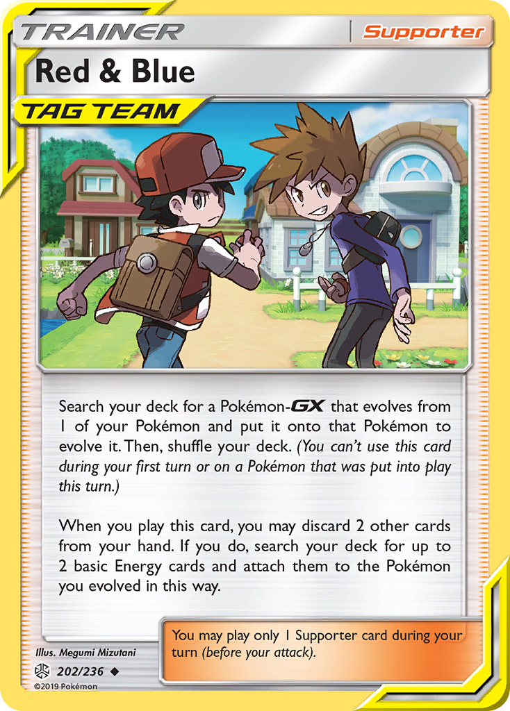 Red & Blue (202/236) [Sun & Moon: Cosmic Eclipse] | Tables and Towers