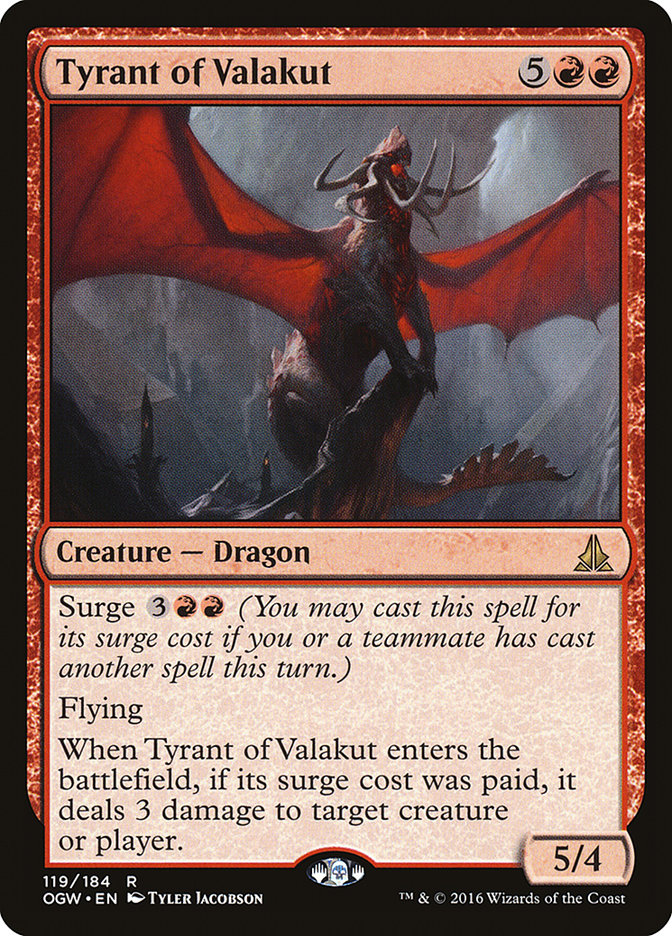 Tyrant of Valakut [Oath of the Gatewatch] | Tables and Towers