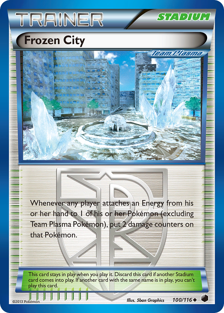 Frozen City (100/116) [Black & White: Plasma Freeze] | Tables and Towers