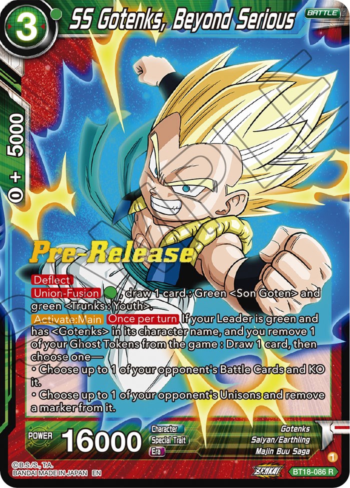 SS Gotenks, Beyond Serious (BT18-086) [Dawn of the Z-Legends Prerelease Promos] | Tables and Towers