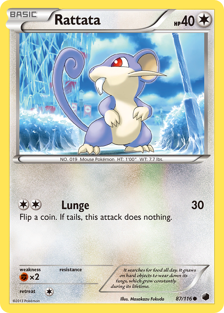 Rattata (87/116) [Black & White: Plasma Freeze] | Tables and Towers