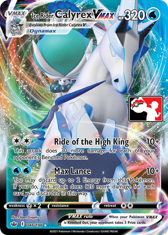 Ice Rider Calyrex VMAX (046/198) [Prize Pack Series One] | Tables and Towers