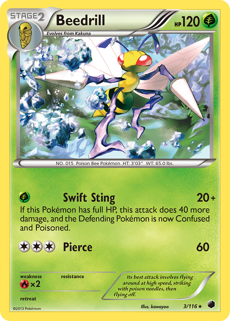 Beedrill (3/116) [Black & White: Plasma Freeze] | Tables and Towers