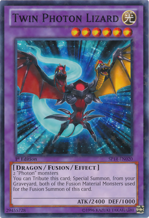 Twin Photon Lizard [SP14-EN020] Starfoil Rare | Tables and Towers