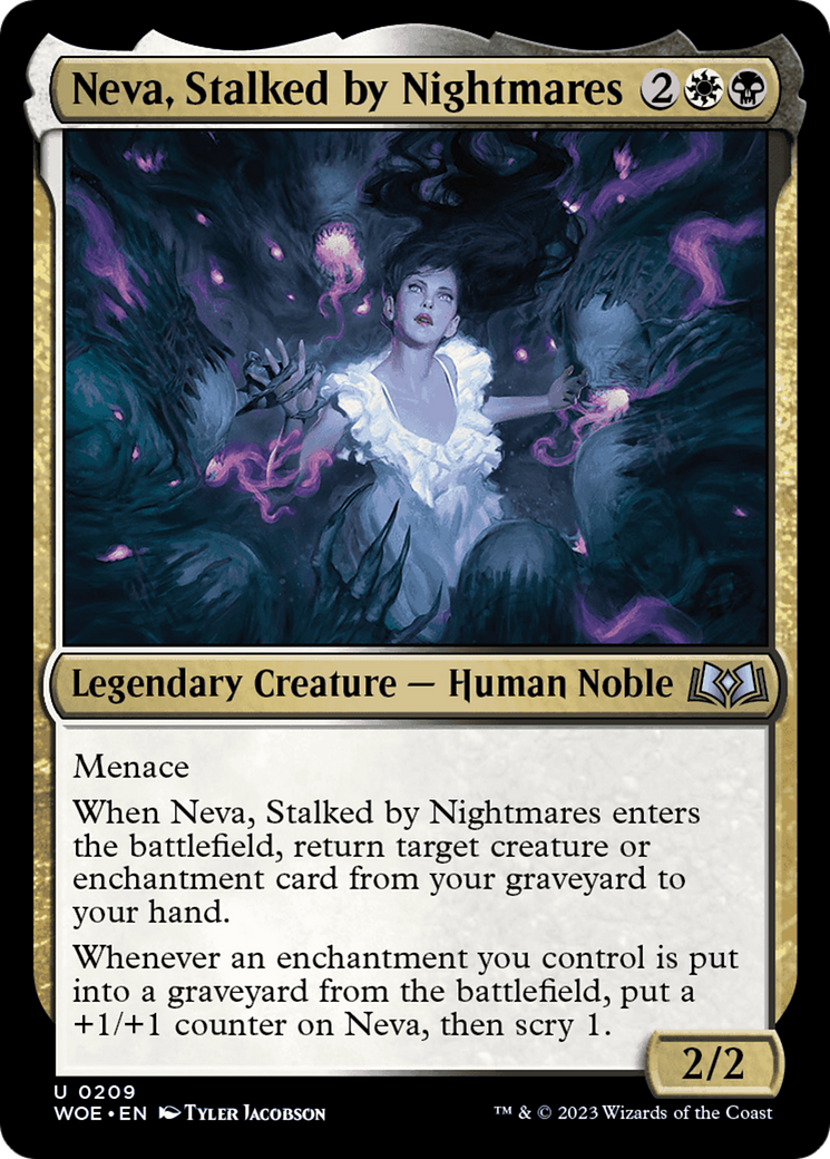 Neva, Stalked by Nightmares [Wilds of Eldraine] | Tables and Towers