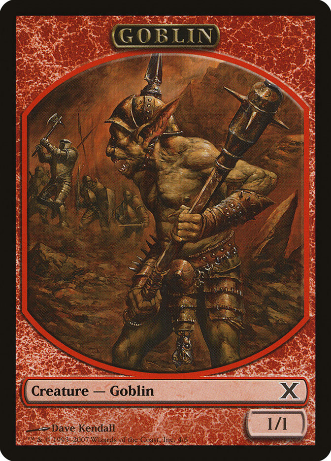 Goblin Token [Tenth Edition Tokens] | Tables and Towers