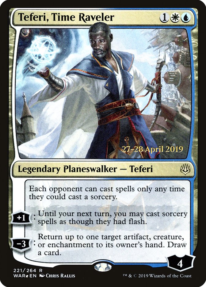 Teferi, Time Raveler [War of the Spark Prerelease Promos] | Tables and Towers