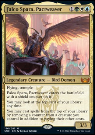 Falco Spara, Pactweaver (Promo Pack) [Streets of New Capenna Promos] | Tables and Towers