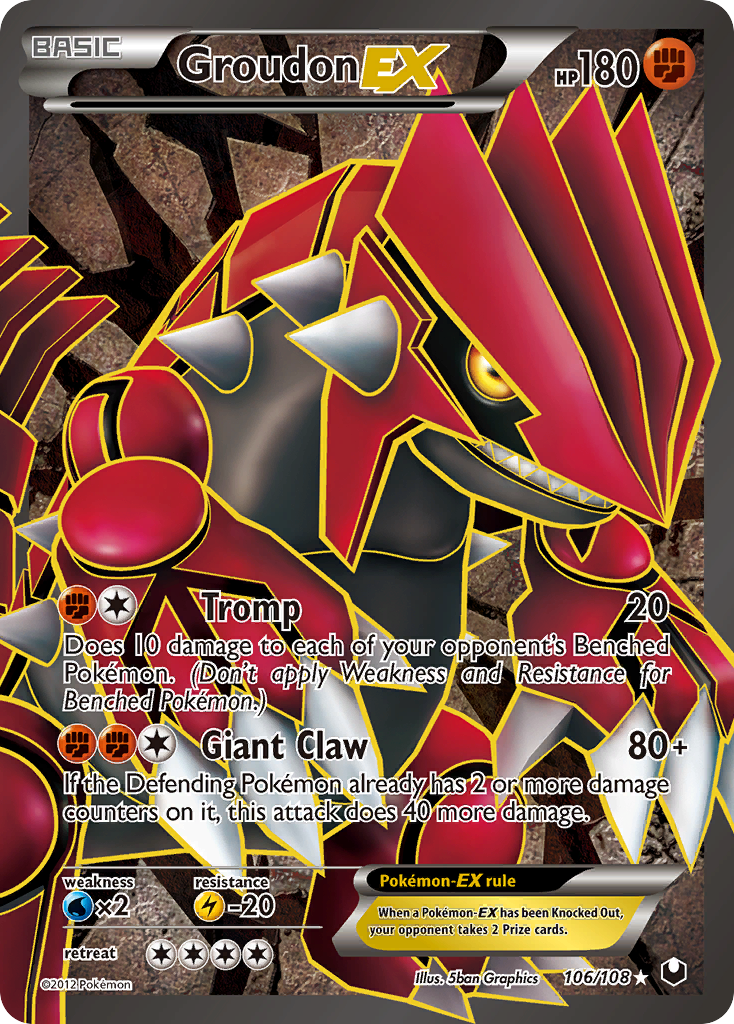 Groudon EX (106/108) [Black & White: Dark Explorers] | Tables and Towers