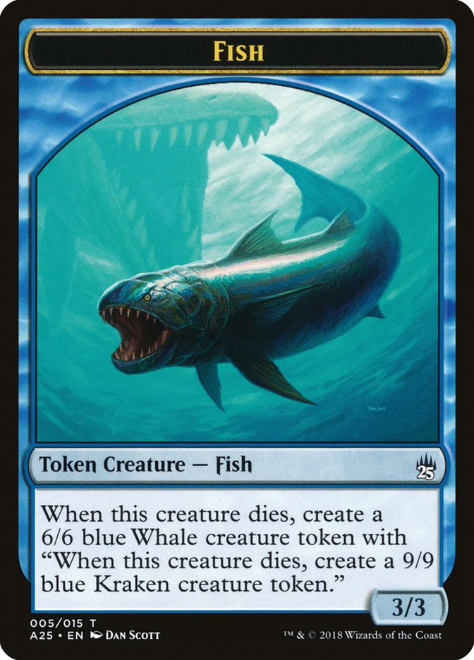 Fish Token [Masters 25 Tokens] | Tables and Towers