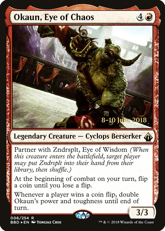 Okaun, Eye of Chaos [Battlebond Prerelease Promos] | Tables and Towers