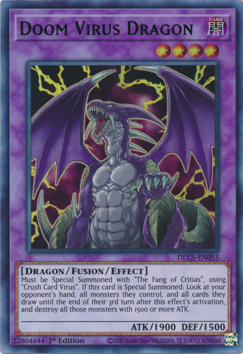 Doom Virus Dragon (Blue) [DLCS-EN055] Ultra Rare | Tables and Towers