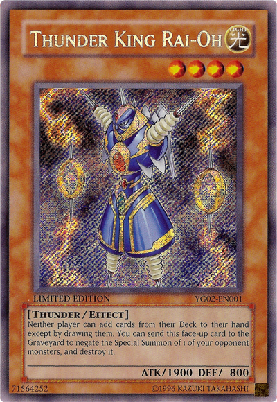 Thunder King Rai-Oh [YG02-EN001] Secret Rare | Tables and Towers