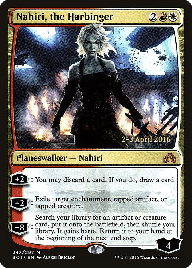 Nahiri, the Harbinger [Shadows over Innistrad Prerelease Promos] | Tables and Towers