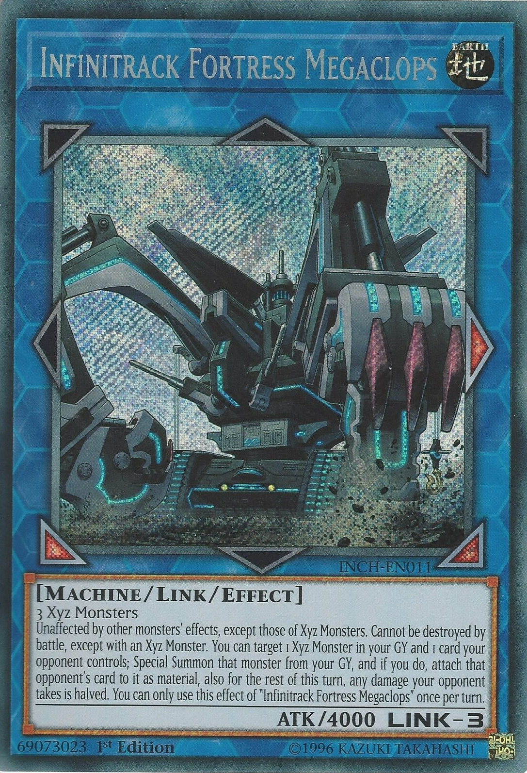 Infinitrack Fortress Megaclops [INCH-EN011] Secret Rare | Tables and Towers