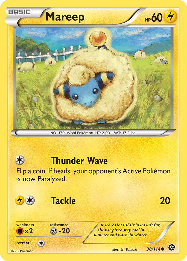 Mareep (38/114) [XY: Steam Siege] | Tables and Towers