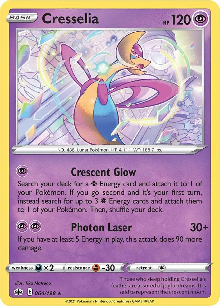 Cresselia (064/198) (Theme Deck Exclusive) [Sword & Shield: Chilling Reign] | Tables and Towers