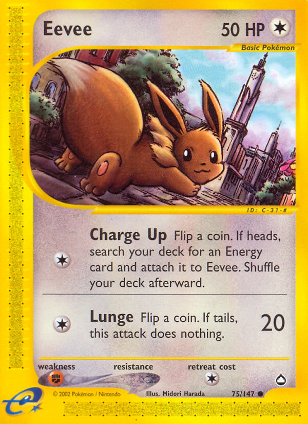 Eevee (75/147) [Aquapolis] | Tables and Towers