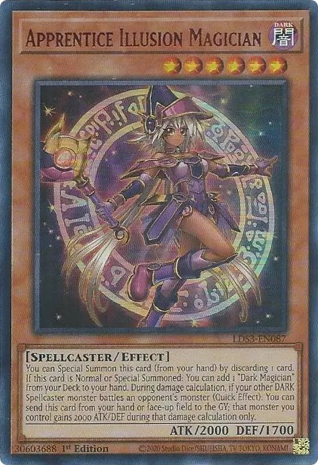 Apprentice Illusion Magician (Red) [LDS3-EN087] Ultra Rare | Tables and Towers