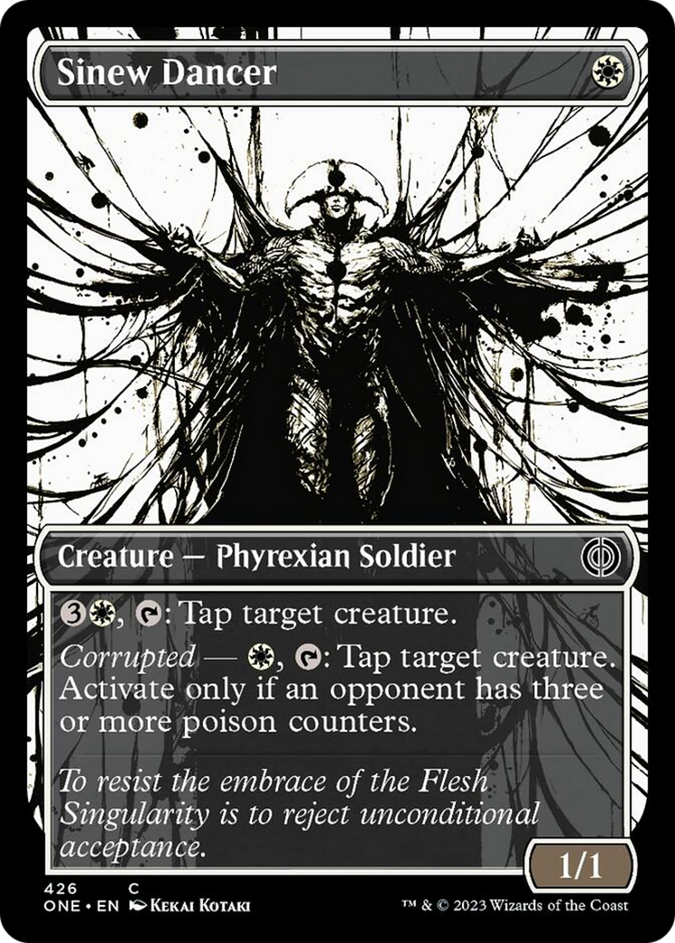 Sinew Dancer (Showcase Ichor Step-and-Compleat Foil) [Phyrexia: All Will Be One] | Tables and Towers