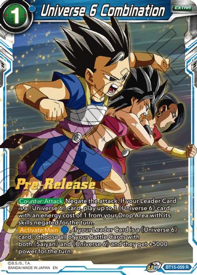 Universe 6 Combination (BT15-059) [Saiyan Showdown Prerelease Promos] | Tables and Towers