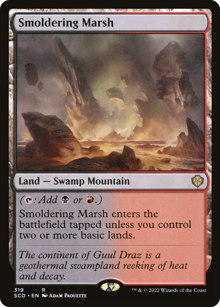 Smoldering Marsh [Starter Commander Decks] | Tables and Towers