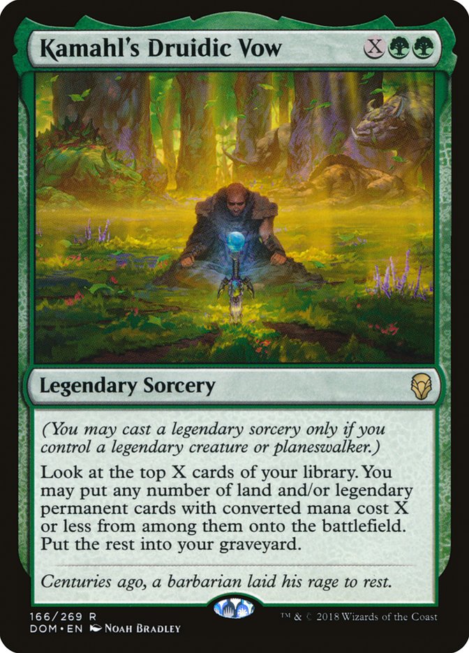 Kamahl's Druidic Vow [Dominaria] | Tables and Towers