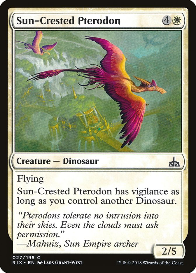 Sun-Crested Pterodon [Rivals of Ixalan] | Tables and Towers