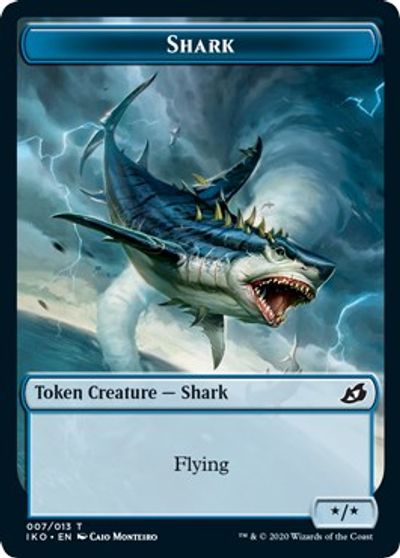 Angel Warrior // Shark Double-Sided Token [Challenger Decks 2021 Tokens] | Tables and Towers