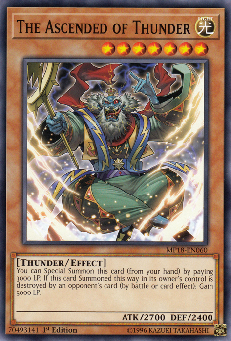 The Ascended of Thunder [MP18-EN060] Short Print | Tables and Towers