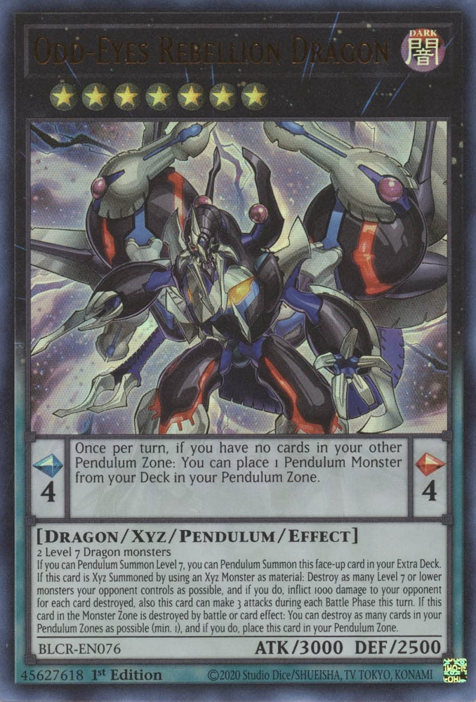 Odd-Eyes Rebellion Dragon [BLCR-EN076] Ultra Rare | Tables and Towers