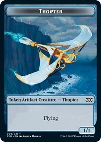 Thopter (008) // Wurm (030) Double-Sided Token [Double Masters Tokens] | Tables and Towers