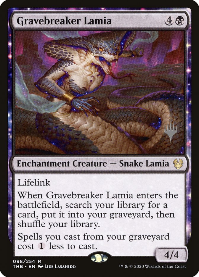 Gravebreaker Lamia (Promo Pack) [Theros Beyond Death Promos] | Tables and Towers