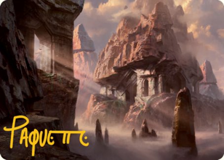 Mountain (277) Art Card (Gold-Stamped Signature) [Dungeons & Dragons: Adventures in the Forgotten Realms Art Series] | Tables and Towers