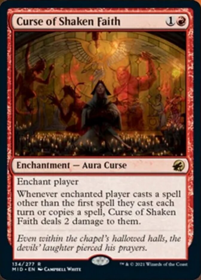 Curse of Shaken Faith [Innistrad: Midnight Hunt] | Tables and Towers