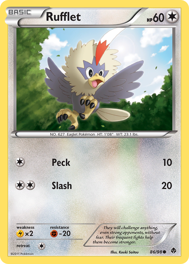 Rufflet (86/98) [Black & White: Emerging Powers] | Tables and Towers