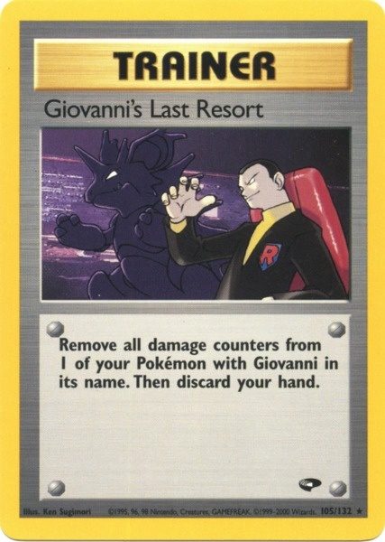 Giovanni's Last Resort (105/132) [Gym Challenge Unlimited] | Tables and Towers