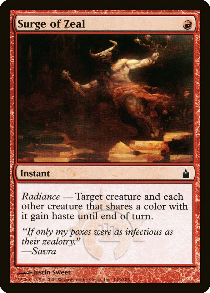 Surge of Zeal [Ravnica: City of Guilds] | Tables and Towers