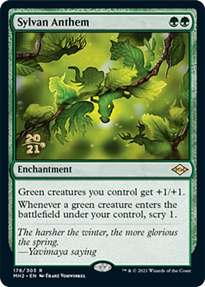 Sylvan Anthem [Modern Horizons 2 Prerelease Promos] | Tables and Towers