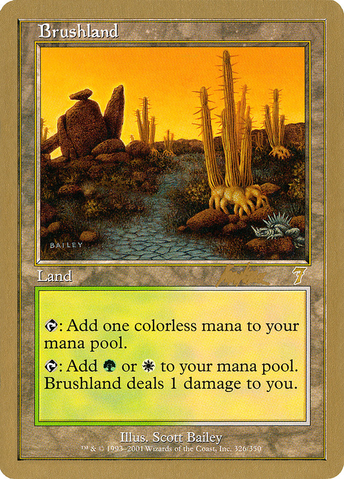 Brushland (Brian Kibler) [World Championship Decks 2002] | Tables and Towers